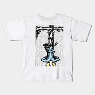 The Hanged Man - A Geometric Tarot Print Kids T-Shirt